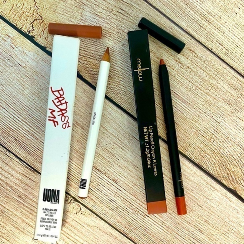 Lip Liner Pencil Bundle Mellow Rose & UOMA Angelou